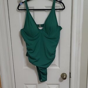 (FF) SHEIN Green One Piece Swimsuit